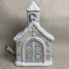 1995 Precious Moments Chapel Light Night Light . Clean. Smoke Free.