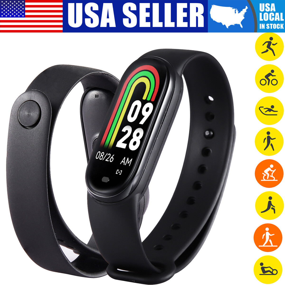 Watch Wristband For Heart Rate Tagital Fitness Tracker Smart Watch