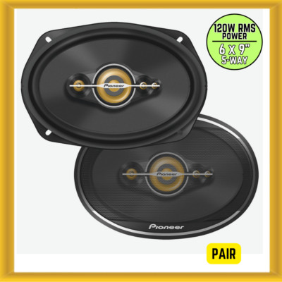 Pioneer TS-A6991F 6 x 9'' 120W RMS Power 5-Way 4 Ohms Coaxial Car Speakers (PAIR)
