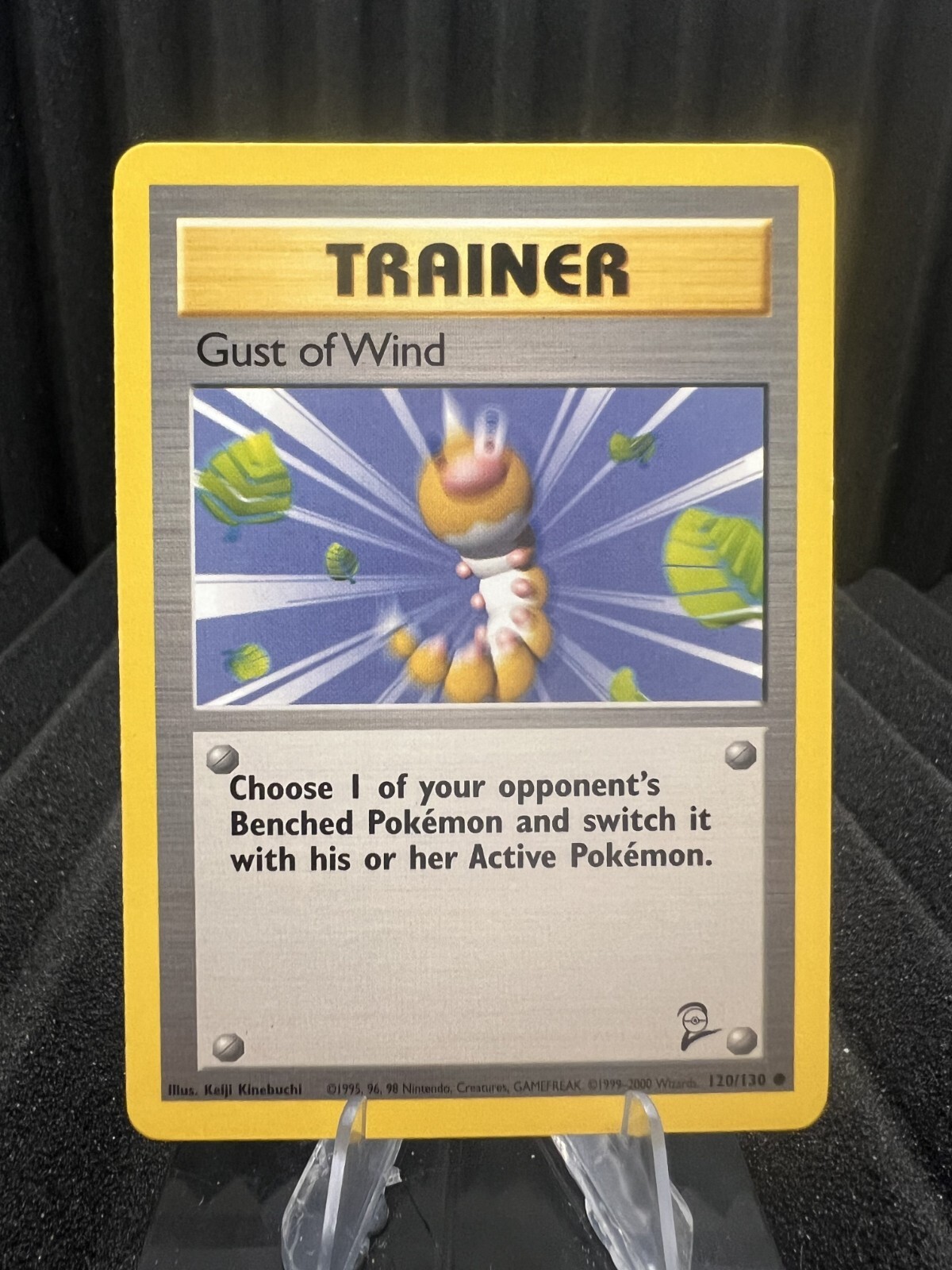 Gust of Wind 120/130 - Base Set 2 - WOTC Pokemon Card LP