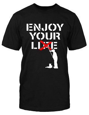 Enjoy Life T-Shirt Lie Lüge Message Anti Demo Sprüche Aussage Fun Funshirt Maler