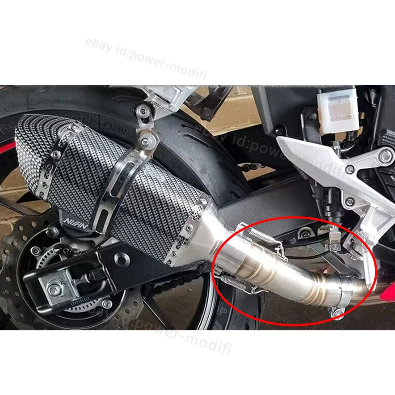 For Honda CBR500R 2016-2025 Exhaust Mid Pipe Slip On Tail Muffler CB500F CB500X - Изображение 3 из 4