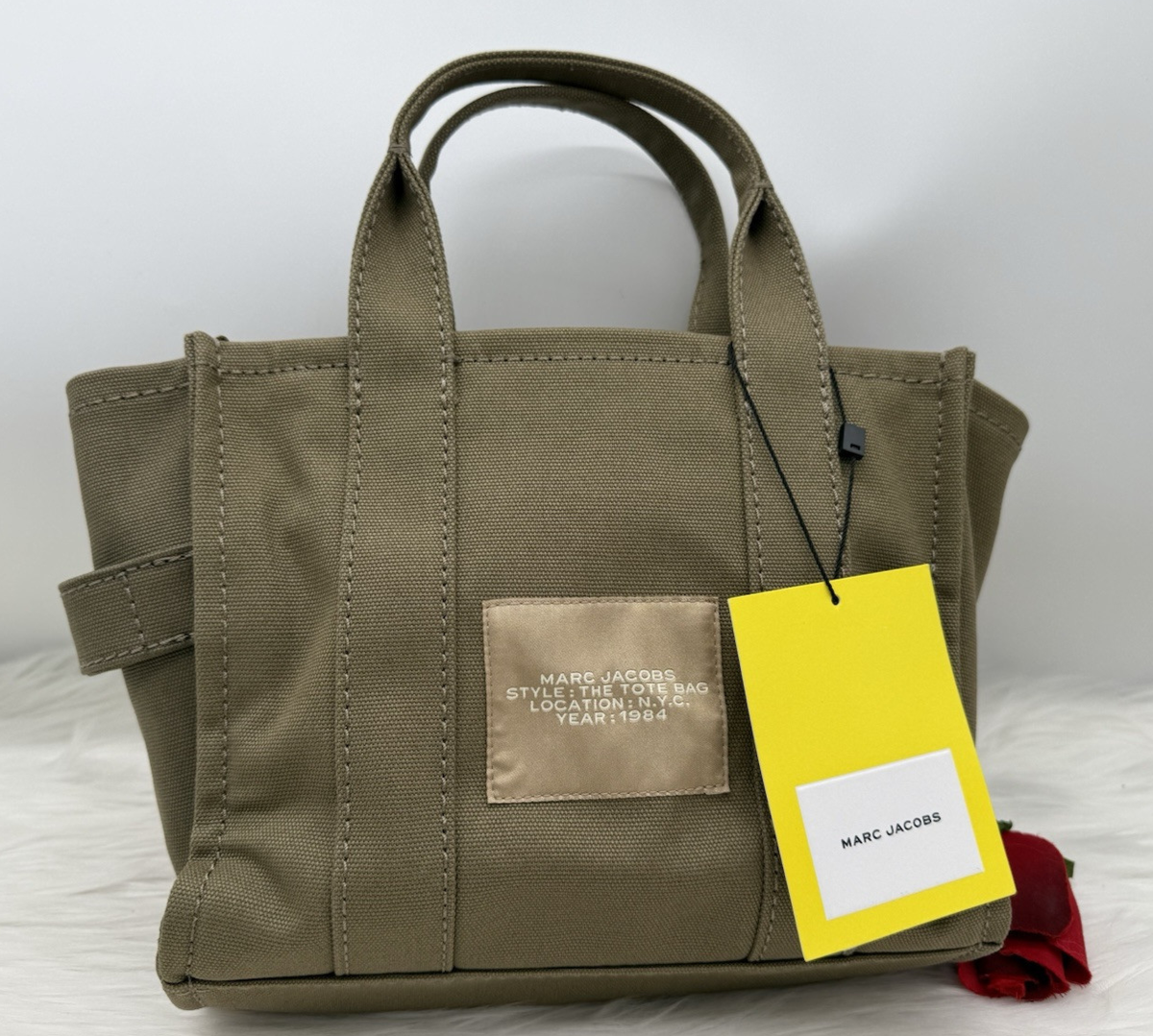 Auth NWT Marc Jacobs The Jacquard SMALL Jacquard Tote Crossbody In