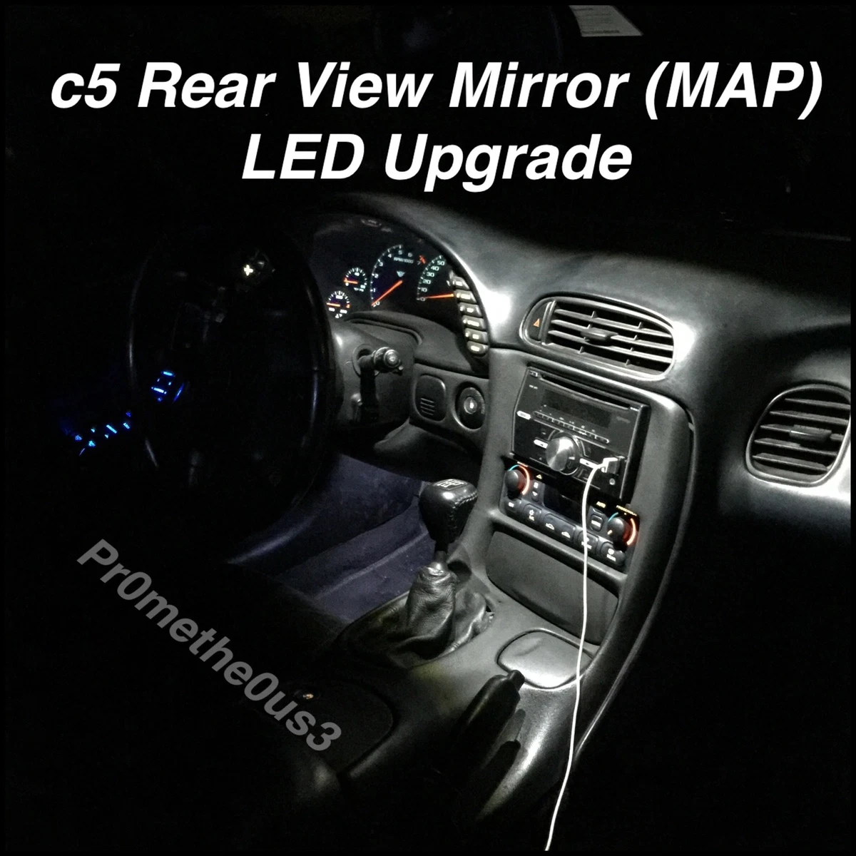 C5 corvette rear view on sale mirror lights