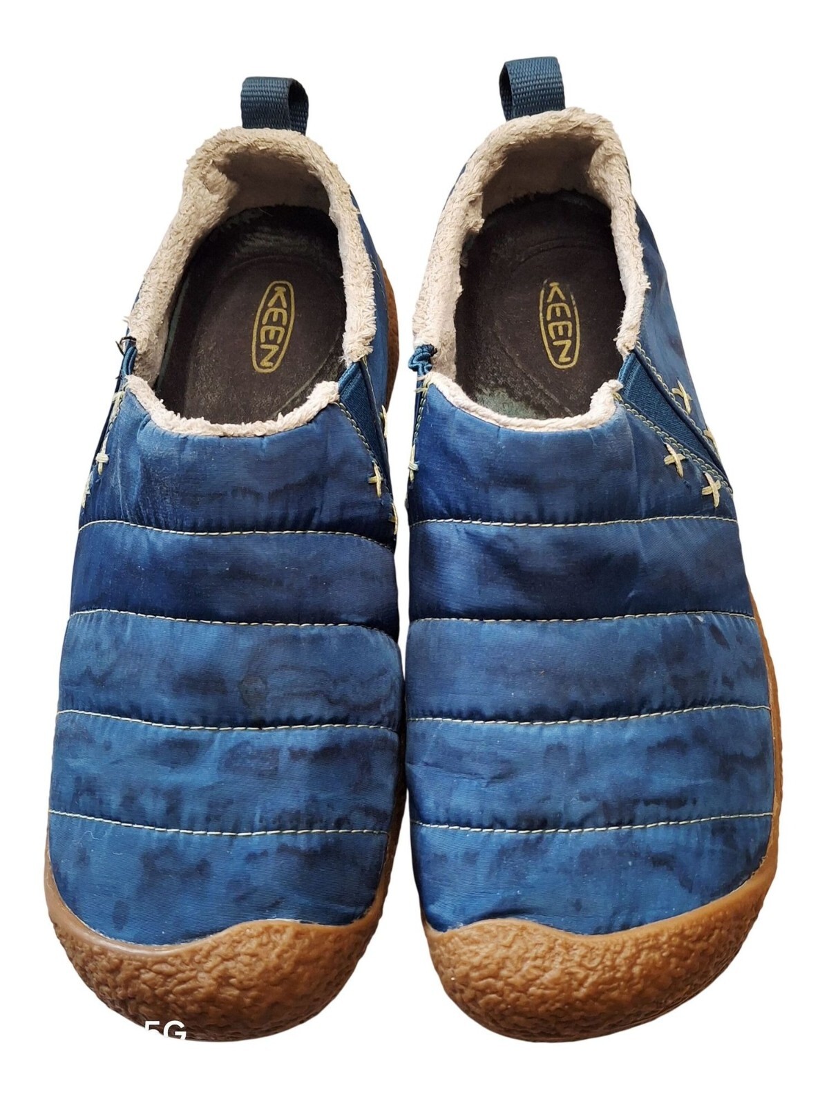Keen Scarpe Trapuntate Slip On Donna Taglia 9 5 Blu Fodera Pelliccia Ecopelliccia Suola in Gomma...