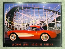 Lucinda Lewis - Roadside America 16.5" x 12.5"  Metal Sign Man Cave Decor.