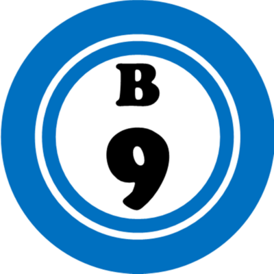 びんこ B 9 B9 Bingo Ball - 3 Inch Circle Sticker 3