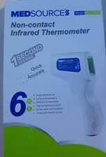 NIB MEDSOURCE  6 in 1 Non-Contact Infrared 1 Second Thermometer