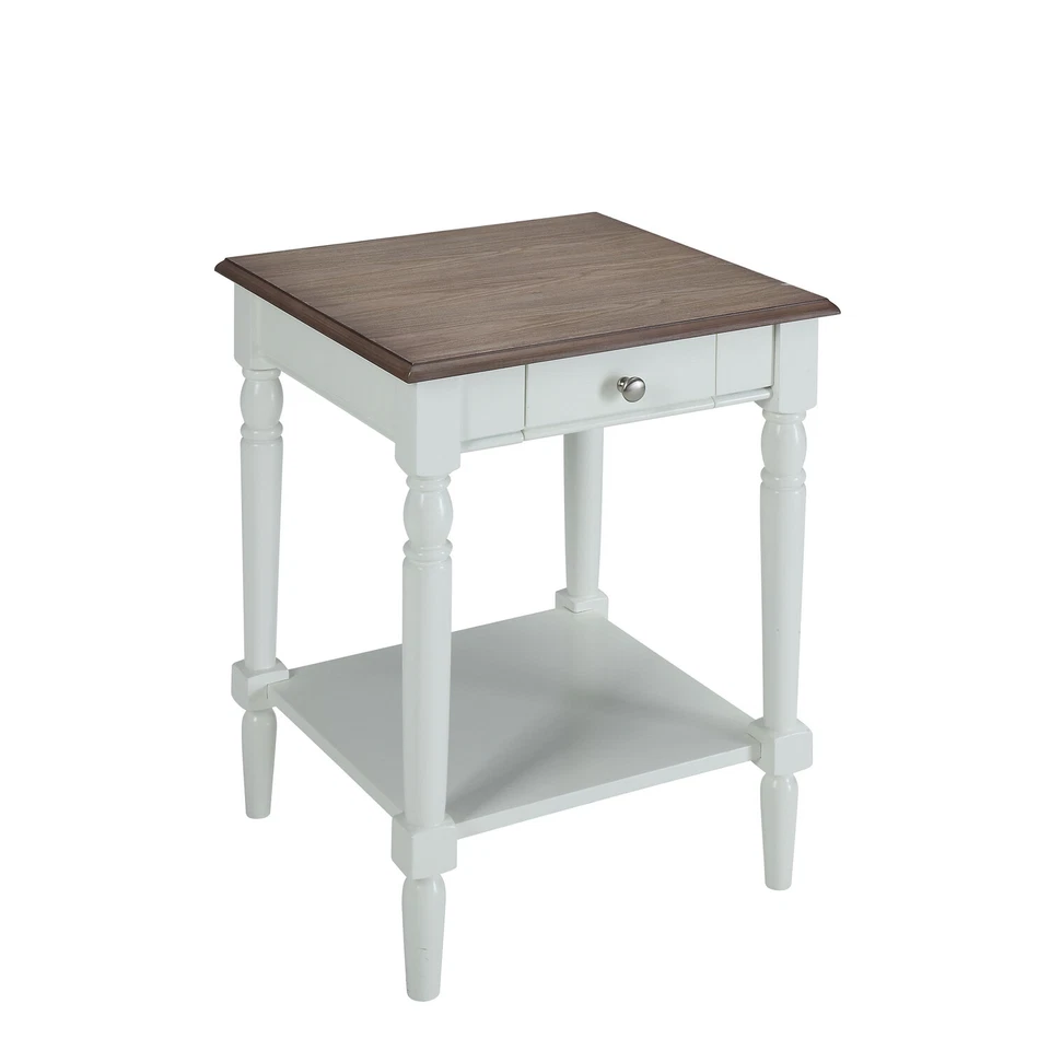 Convenience Concepts French Country End Table with Drawer and Shelf - Image 3 of 4