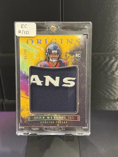 2022 Panini Origins Rookie Jumbo Gold #JUM-JME John Metchie III RC Patch #/10
