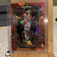 2023 Panini Prizm Draft Picks #35 Dillon Mitchell Red Ice Prizm
