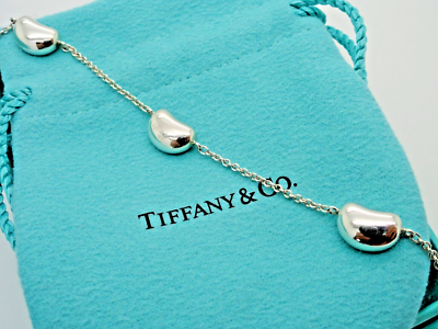 Tiffany & Co. Sterling Silver 5 Bean Bracelet | eBay