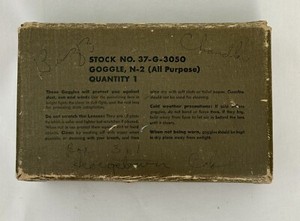 World War II Goggles 37G3050 N-2 Box Only Military
