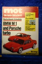 MOT 7/79 BMW M1 Porsche Turbo Audi 80 BMW 316 Ford Fiesta Tuereg