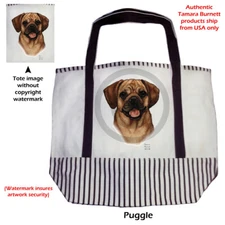 Pet Gifts USA Tote Canvas Bag Puggle Pug Beagle Dog Handbag NEW