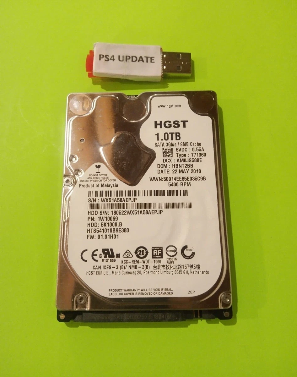 1TB PS4 Original Slim PRO Internal Hard Drive w PS4 Operating