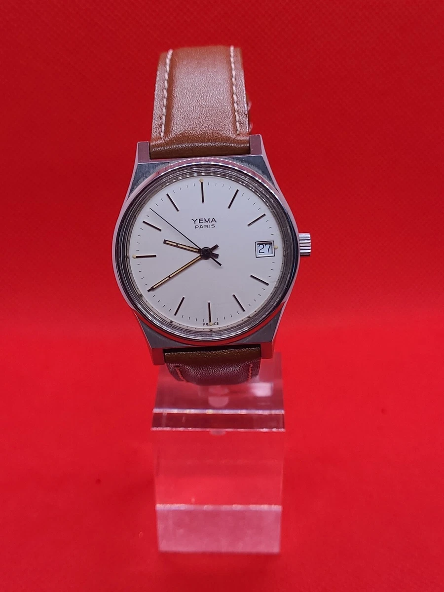 Lot 2 Montres Yema HS Et Atlas - Neuves Mais Verre Cassé, à Réparer