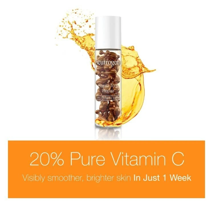 Neutrogena Rapid Tone Repair 20% Vitamin C Serum Capsules 30 Ct - Image 2 of 4