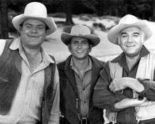 Lorne Greene, Dan Blocker And Michael Landon In Bonanza 16X20 Canvas Giclee