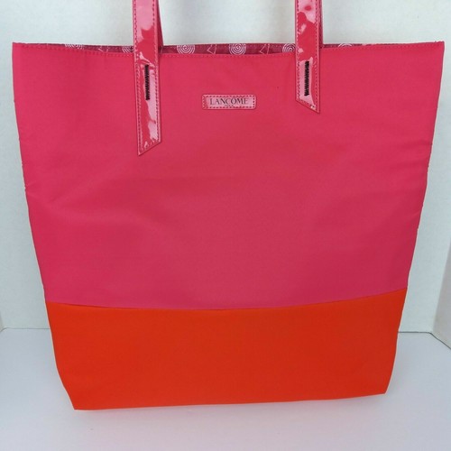 Lancome Pink / Red Reversible Tote Beach Bag with HandlesListed for charity - Picture 2 of 8