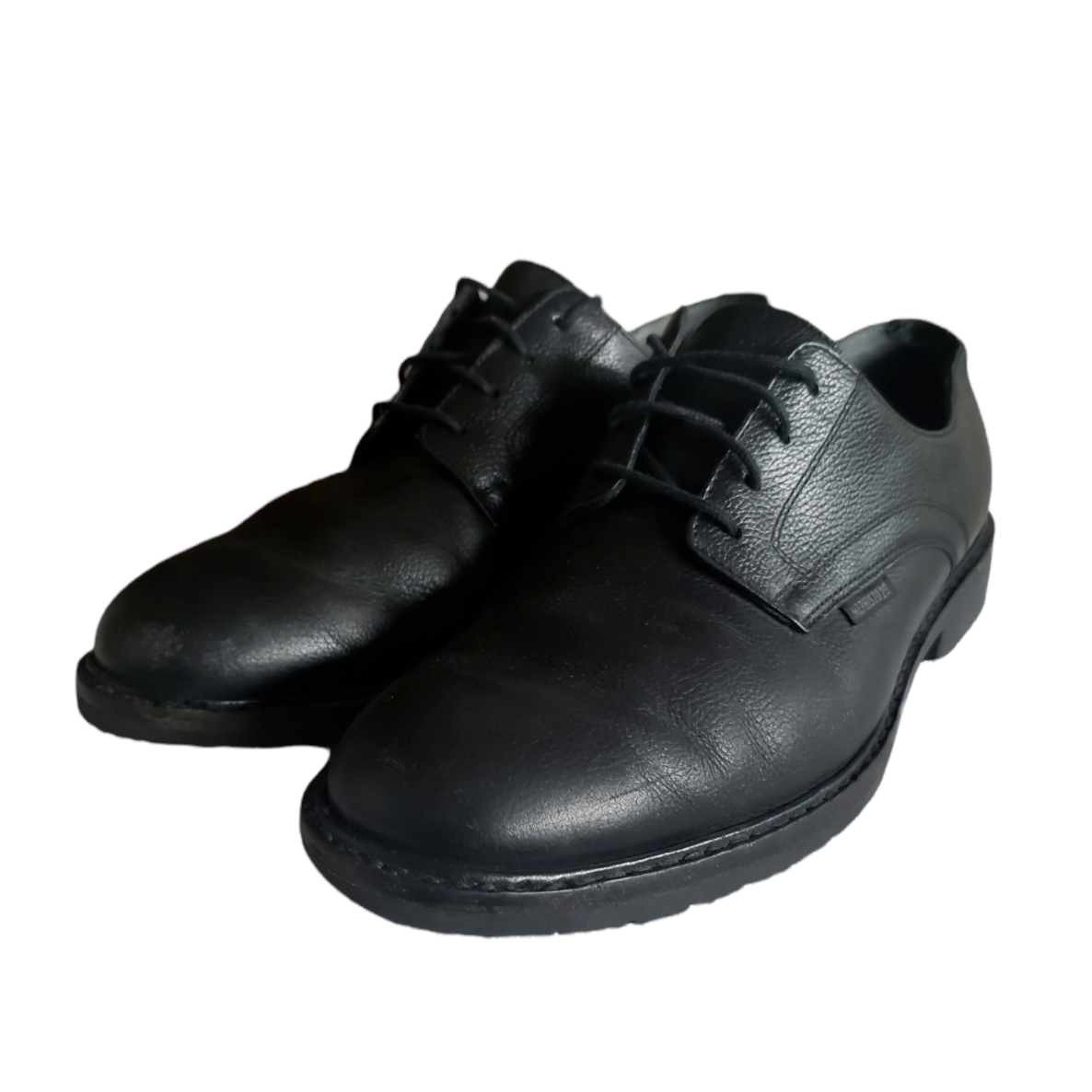SAOLA Mephisto Air Relax Uomo Nero Pelle Ciottolata Goodyear Welt Taglia US 10 5