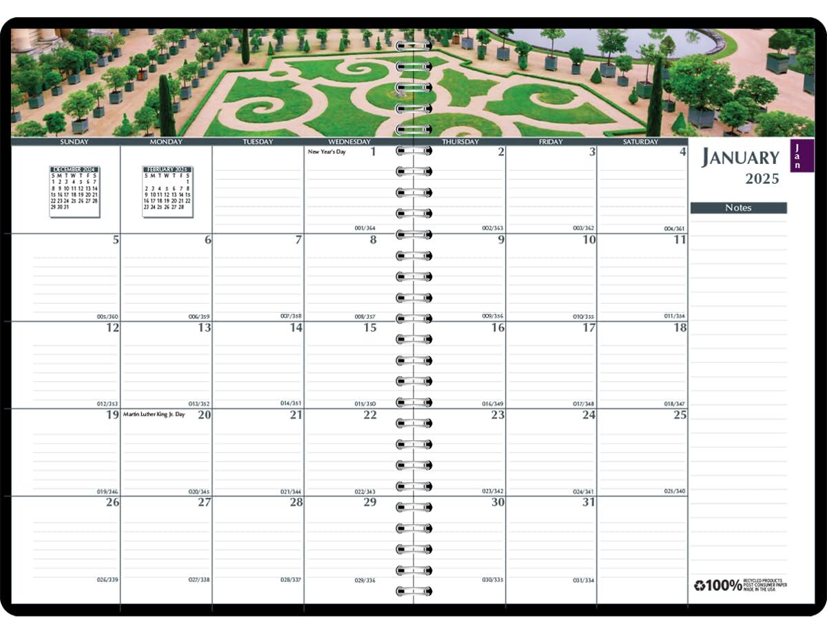 House of Doolittle 2025 Weekly and Monthly Planner Calendar Earthscapes Garde...
