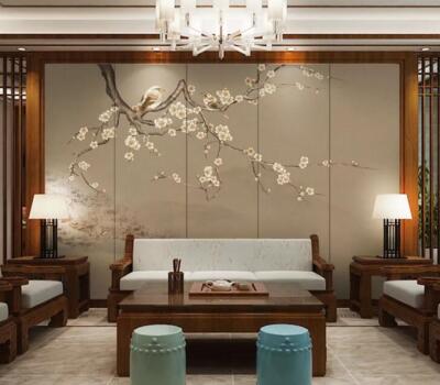3D Brown Flower Branch 47240NA Wallpaper Wall Murals Removable Wallpaper Fay