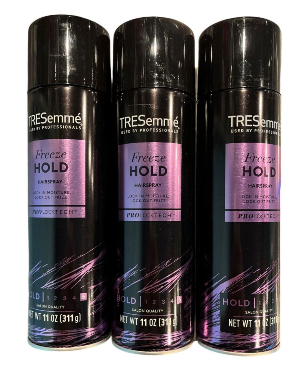 TRESemme Hair SPRAY FREEZE HOLD 11oz ( 3 pack )  purple CANISTER MAY VARY!