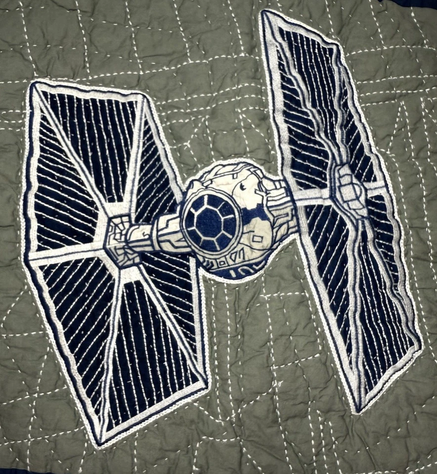 Pottery Barn Teen Kids Star Wars EURO SHAM SET Tie Fighter Pillow Sham 26” X 26” - Image 2 of 4