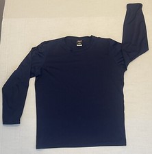 Vintage Patagonia Capilene Long Sleeve Base layer T-Shirt Blue Sz Sm Made in USA