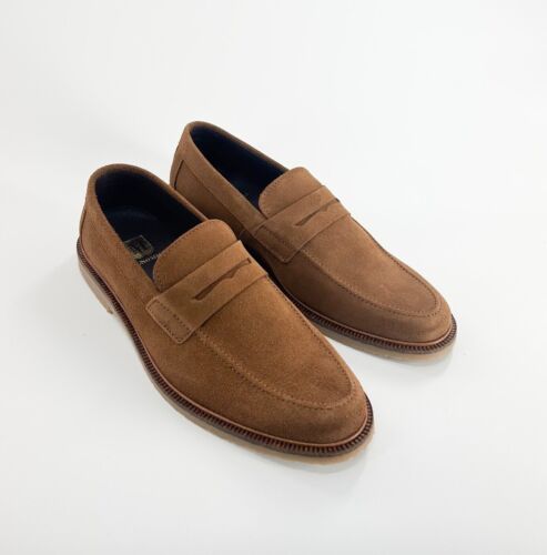M BY BRUNO MAGLI Carmelo Suede Leather Penny Loafers Size 10 US 43 EU $350
