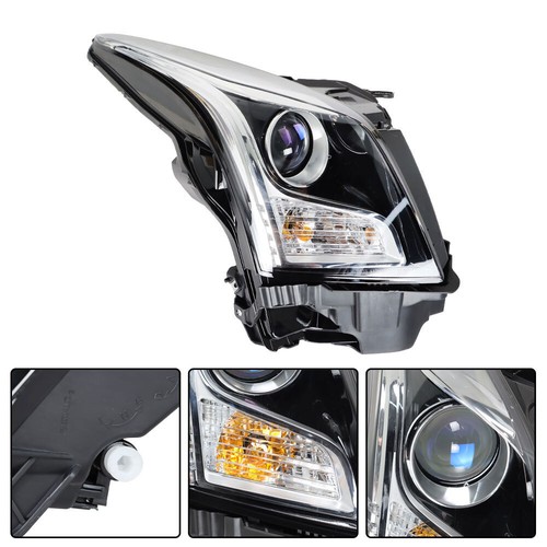 Conjunto de faros proyectores laterales de pasajero halógenos para Cadillac ATS 2013-2018 - Imagen 2 de 12