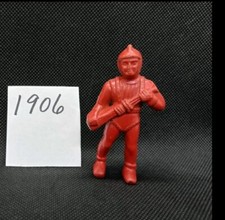 1950  s SPACEMAN RED WITH ONE GUN A CLEAR HELMET  2 OXYGEN TANKS ON HIS BACK
