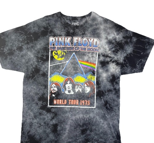 Pink Floyd The Dark Side of the Moon World Tour 1973 Tie-Dye Shirt XL