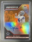 2025 Topps Finest Dak Prescott Orange Refractor Finest Moments Auto #/25