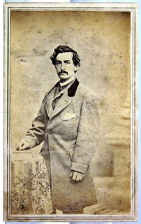 1860s JOHN WILKES BOOTH / ABRAHAM LINCOLN ASSASSIN ALBUMEN CDV PHOTOGRAPH PHOTO