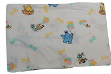 Vintage Sesame Street Pillowcase Small 11x16.5" Mini Cookie Monster Big Bird
