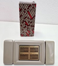 Vintage Avon Calendar Decanter Black Suede Aftershave Half Full Rare Collectible