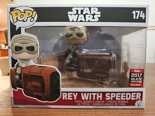Funko Pop Star Wars: Rey with Speeder #174 (2017 Galactic Convention Exclusive)