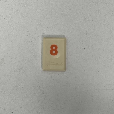 Rummikub Replacement Tiles Orange 8 Pressman 1997 Game Parts