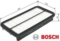 Bosch 1987429135 Luftfilter Luftfiltereinsatz FüR Toyota