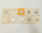 10 Lot 1940s Washington Quarters .900 Silver 25 Cent Coin United States USA
