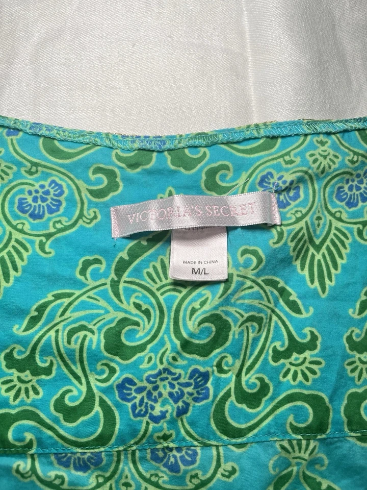 Mini Vestido Victoria’s Secret M/L Encubrimiento Boho Verano Tropical Playa Vacaciones Foto 2 de 4