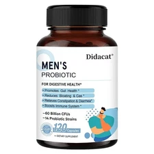 Probiotics 120 Capsules for Gut Health Constipation Diarrhea Immune Support