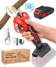 NEW VEITORLD 20V DELUXE CORDLESS PRUNING SHEARS -1.2" CUTTING DIA. -EXTRA BLADE