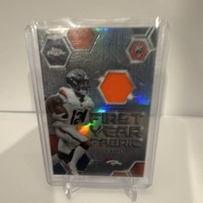 2025 Topps Chrome First Year Fabric Rookie Memorabilia RJ Harvey Denver Broncos