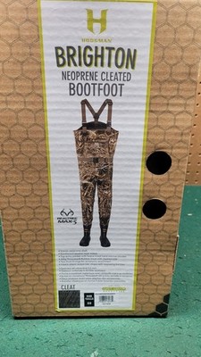 New Hodgman Men s Brighton Neoprene Cleated Waders Fishing Gear Realtree Size 9