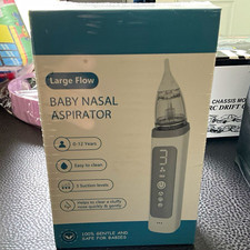 Electric Baby Nasal Aspirator Large Flow LED Music 3 Levels Lights NASA009