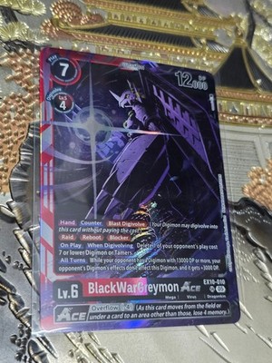 digimon blackwargreymon card Digimon Card Game BlackWarGreymon ACE Super Rare Sinister Order EX10-010 SR