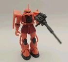 Red Chars Zaku II MS-06S Bandai Mobile Suit Gundam In Action Figure MSIA Vintage